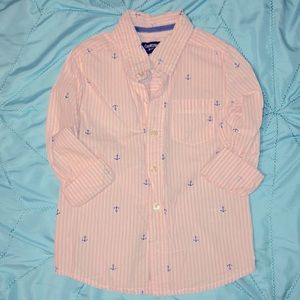 Nautical pink button up